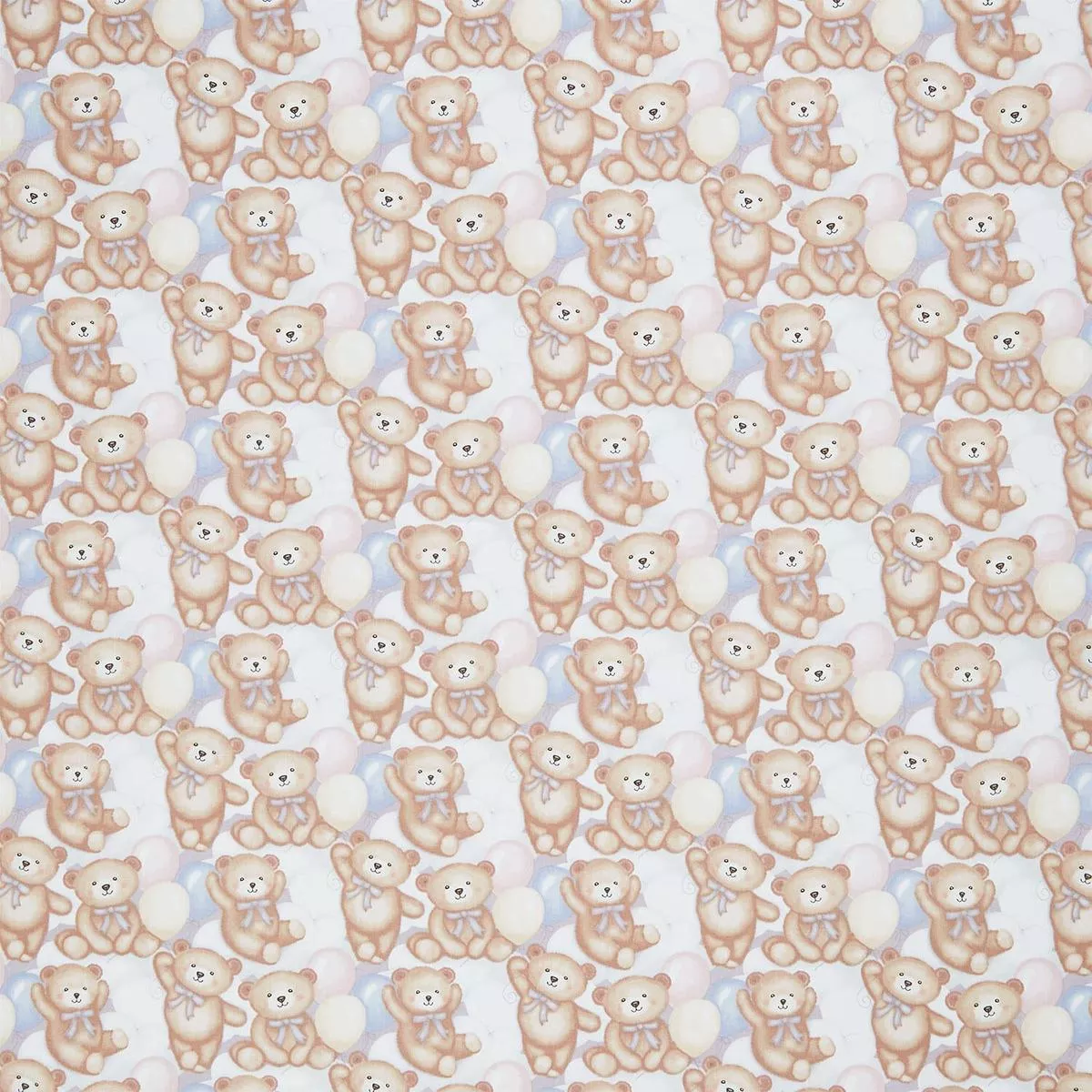 sleepy-teddy-teddy-bears-clouds-gray-multi-yardage Sleepy Teddy – Teddy Bears and Clouds Gray Multi Yardage