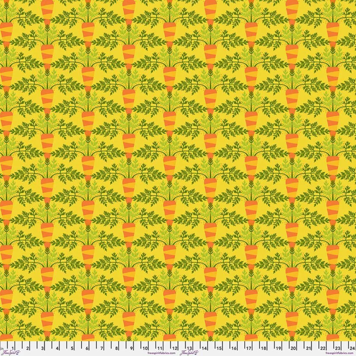 Small Carrot Yellow by Jane Sassaman