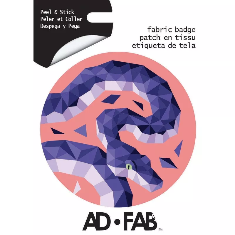 snake-adhesive-fabric-badge-01-multi Snake Adhesive Fabric Badge 01 Multi