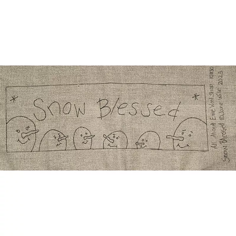 snow-blessed-pattern-on-linen SNOW BLESSED Pattern on Linen