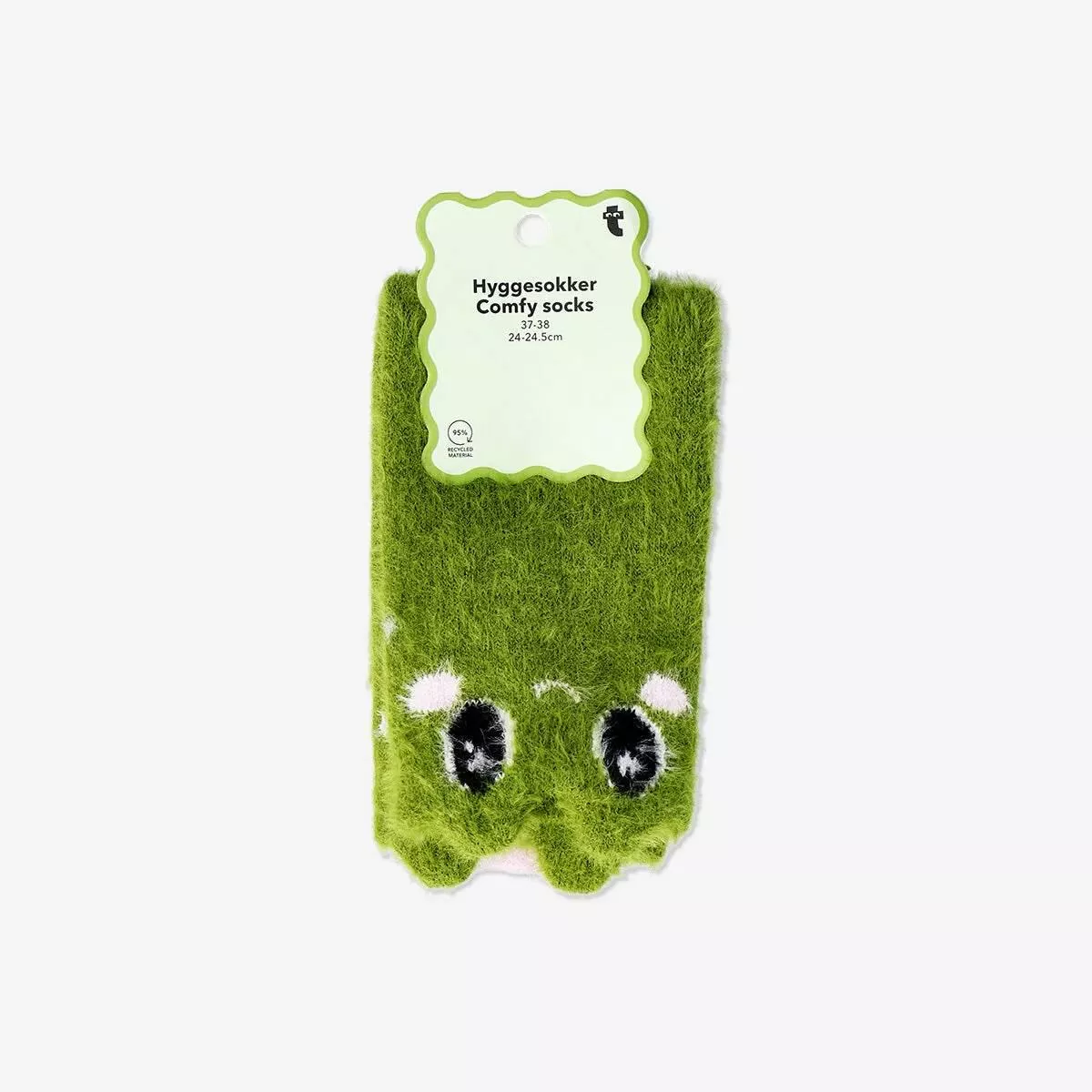 Socks Fluffy Frog Size 37/38