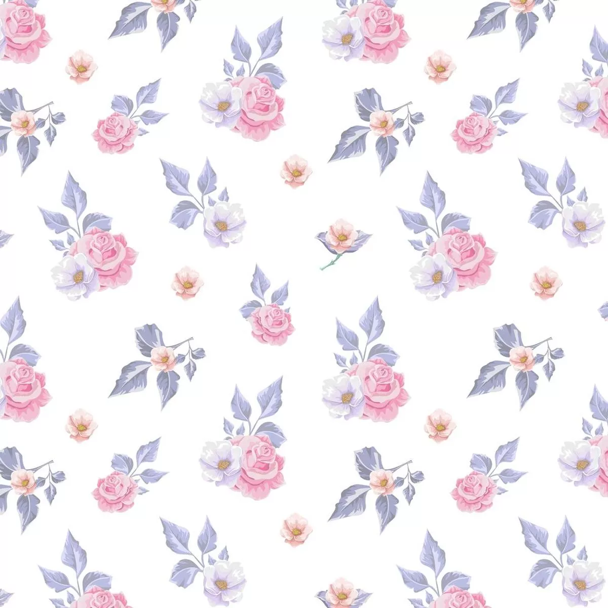 soft-pink-floral-bouquets-fabric Soft Pink Floral Bouquets Fabric