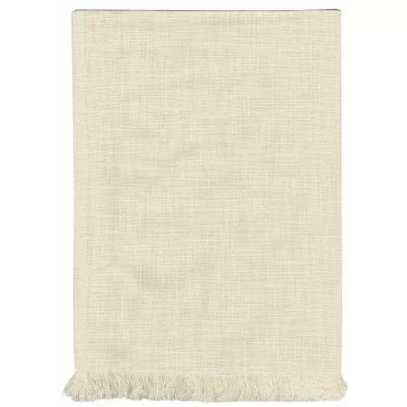 solid-cream-tea-towel-with-fringe Solid Cream Tea Towel with Fringe
