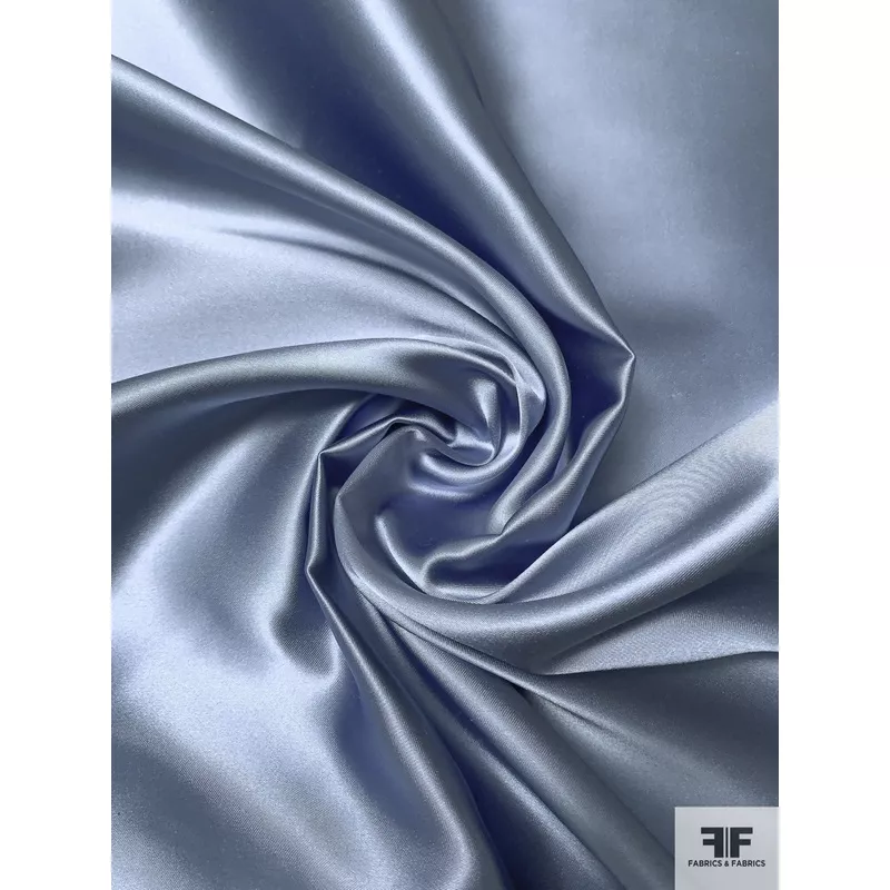 Solid Silk Necktie Satin – Clear Blue Sky