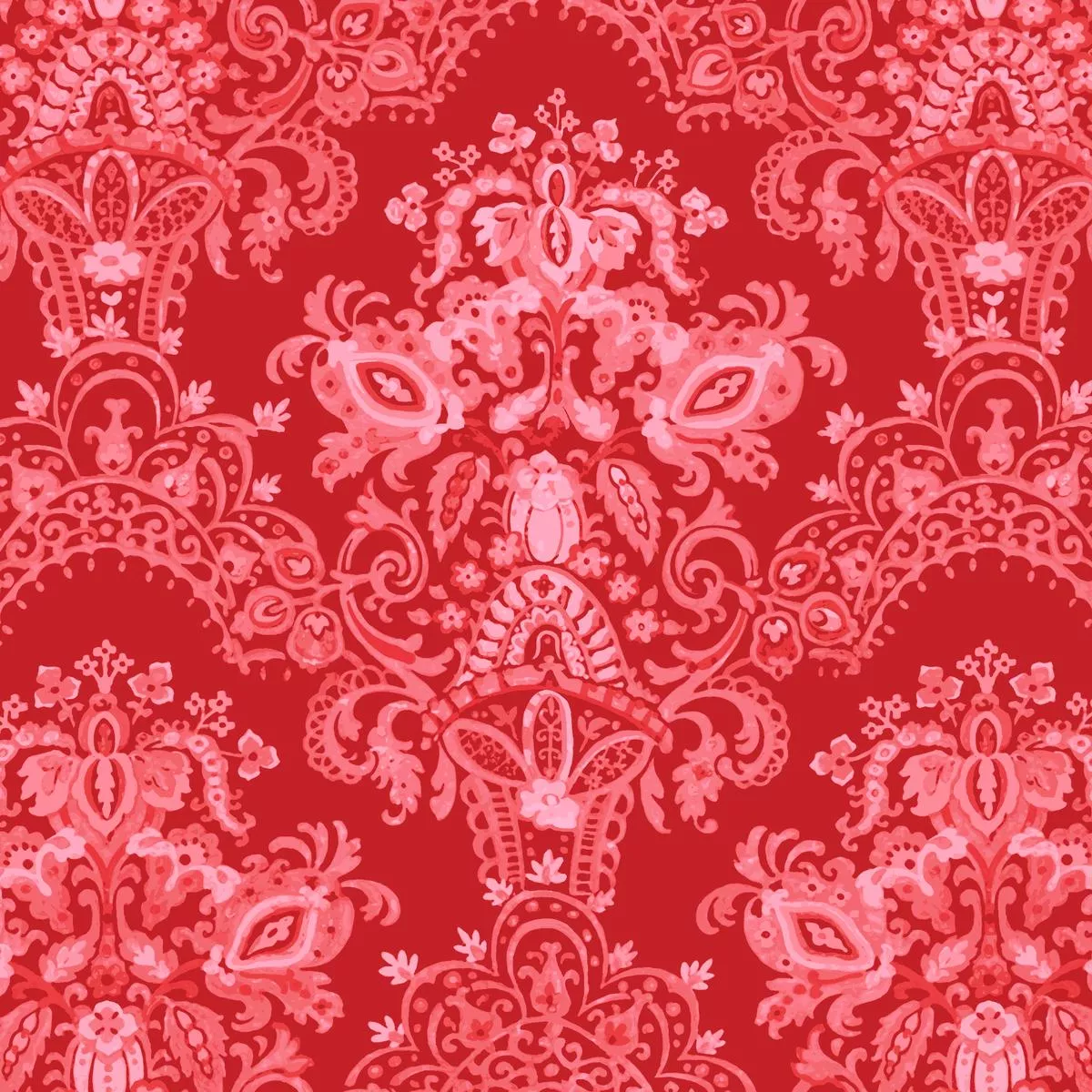 solstice-garden-on-red-fabric Solstice Garden on Red Fabric