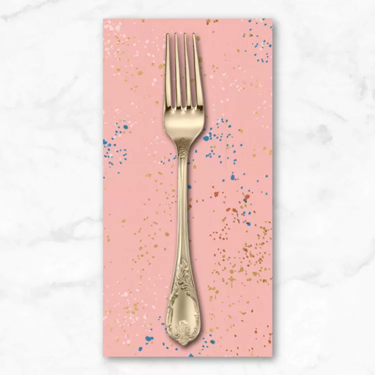 speckled-metallic-in-candy-pink-dinner-napkin Speckled Metallic in Candy Pink, Dinner Napkin