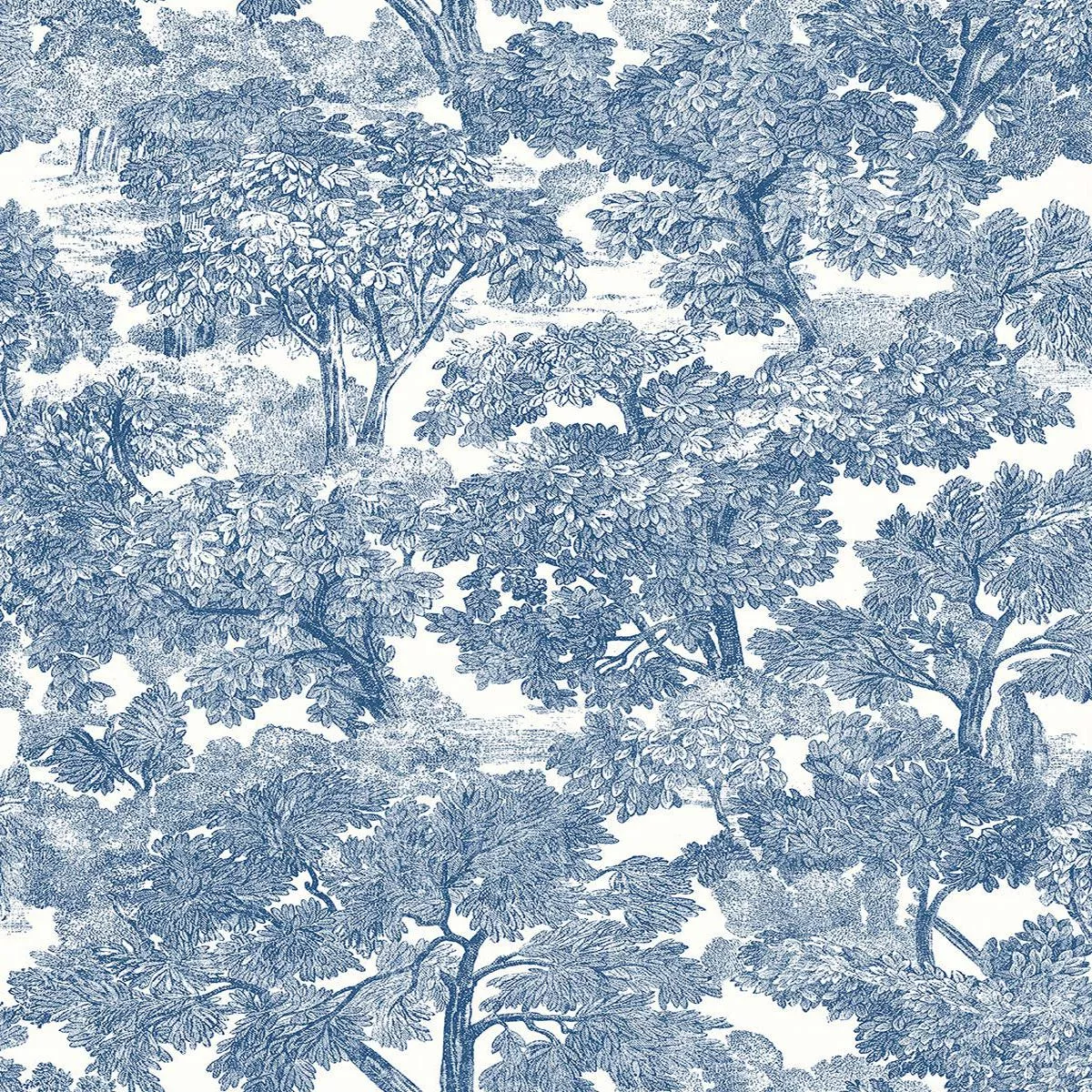 spinney-blue-toile-wallpaper Spinney Blue Toile Wallpaper