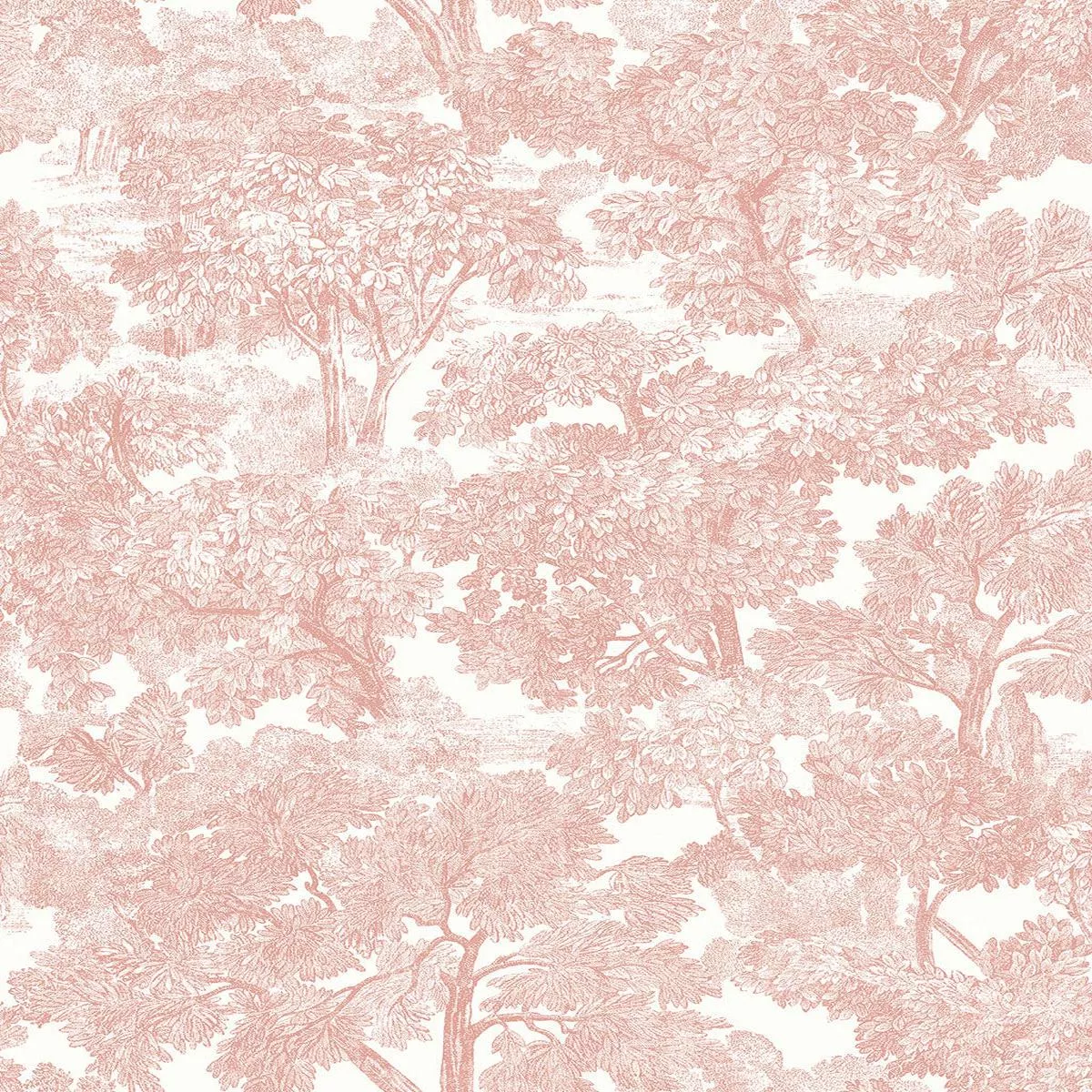 spinney-rose-toile-wallpaper Spinney Rose Toile Wallpaper