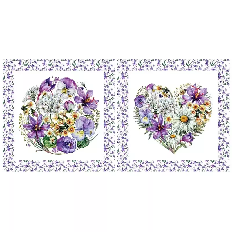 Spring Wildflower Pillow Panel