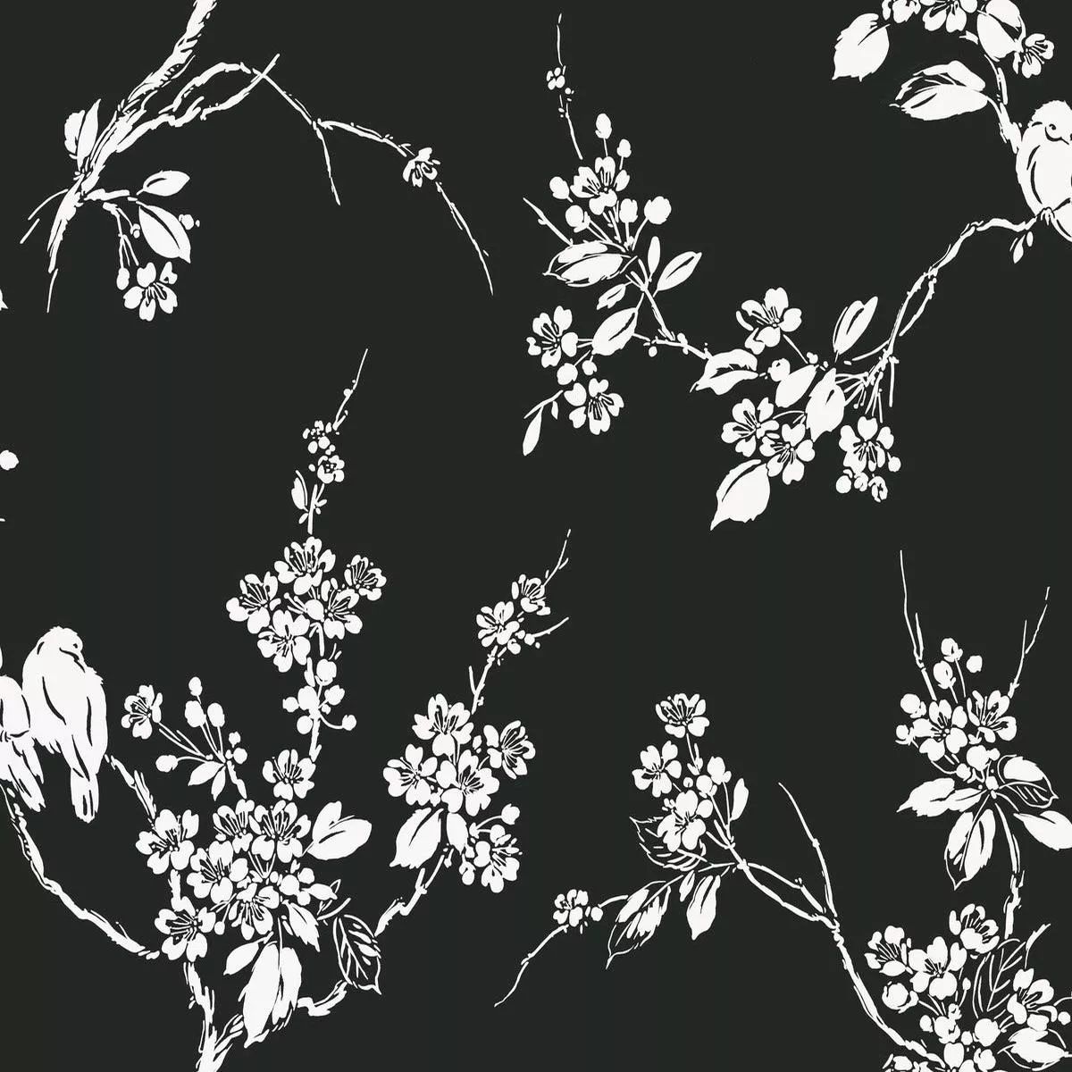 ss2589-black-white-imperial-blossoms-branch-wallpaper SS2589 Black White Imperial Blossoms Branch Wallpaper
