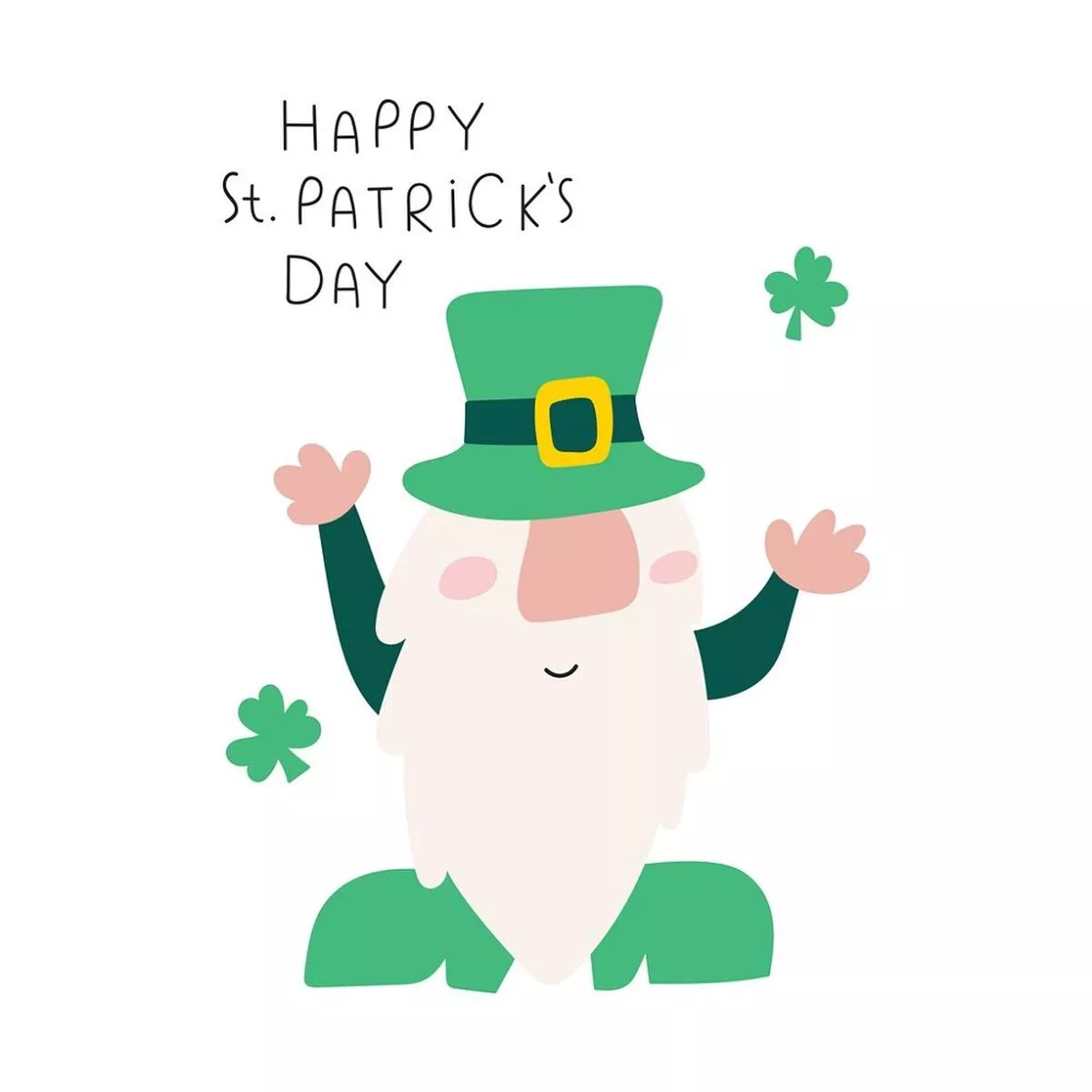 st-patrick-s-gnome-clovers-fabric-panel St. Patrick’s Gnome & Clovers Fabric Panel
