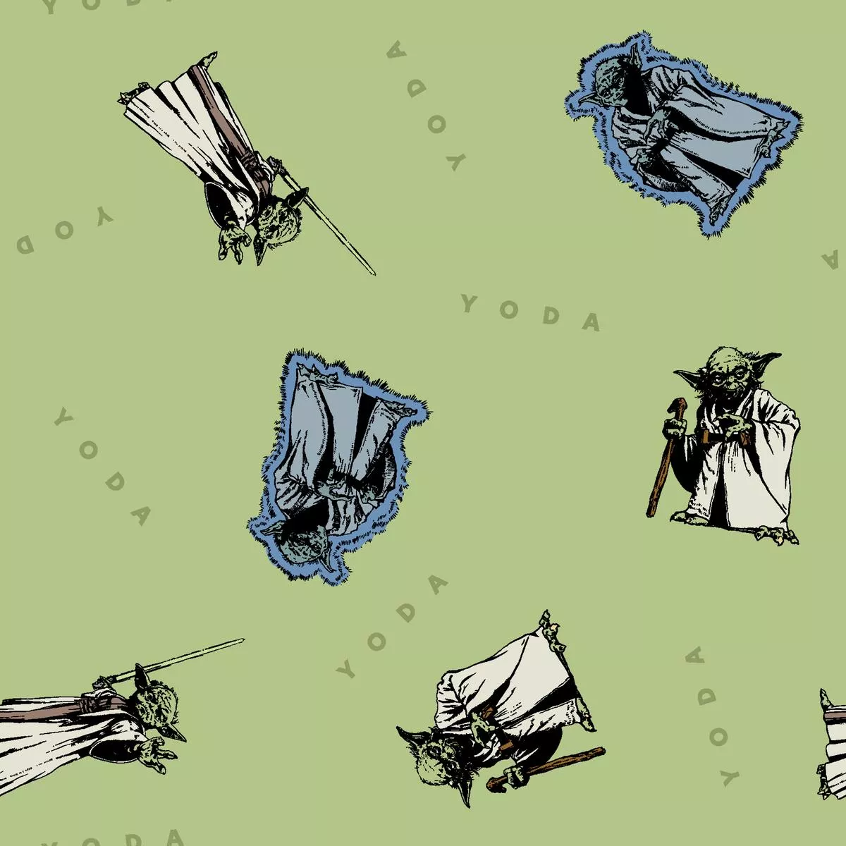 star-wars-yoda-on-sage-green STAR WARS Yoda on Sage Green