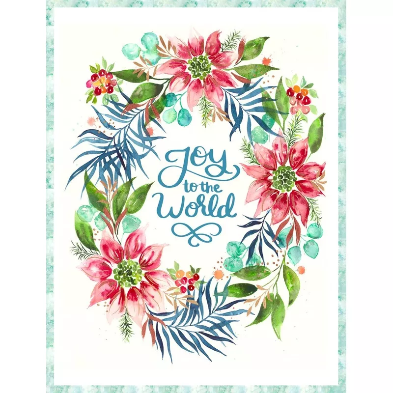 Starflower Christmas Pack Panel 8486-11p By Create Joy Project for Moda Fabrics