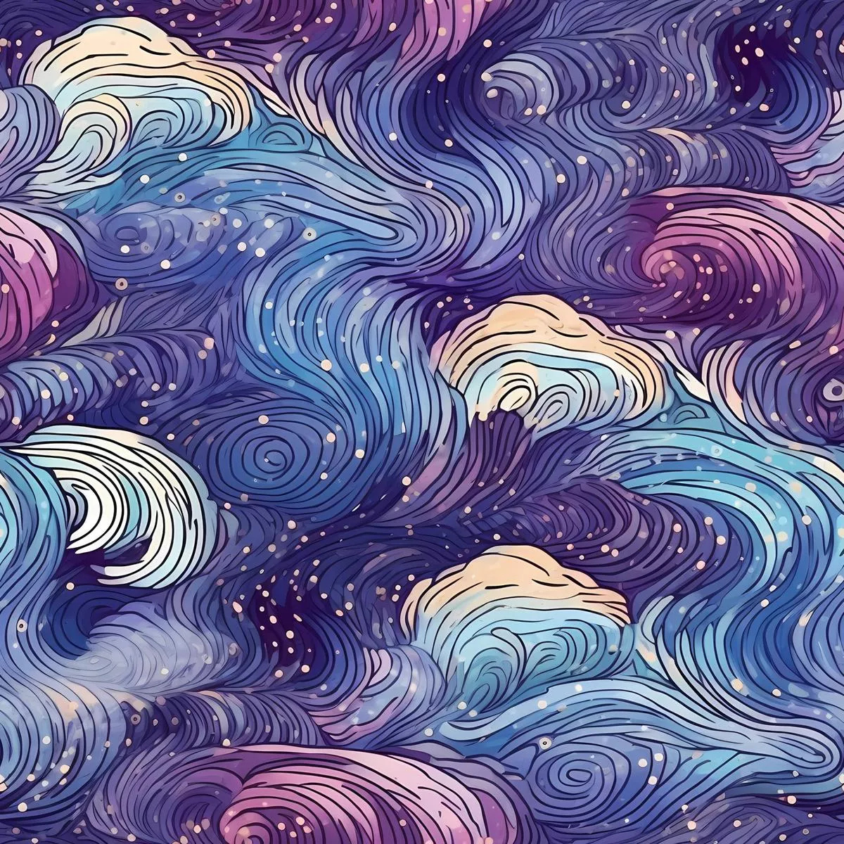 StellarCosmos Pattern 11 Quilting Cotton Fabric