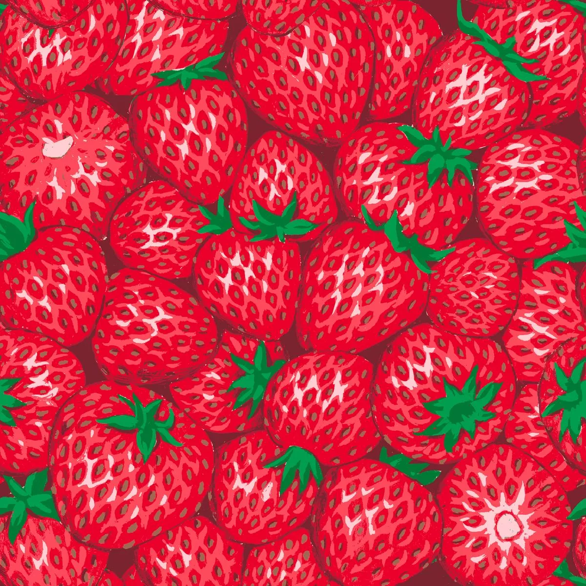 strawberry-bliss-fresh-fruit-fabric Strawberry Bliss – Fresh Fruit Fabric