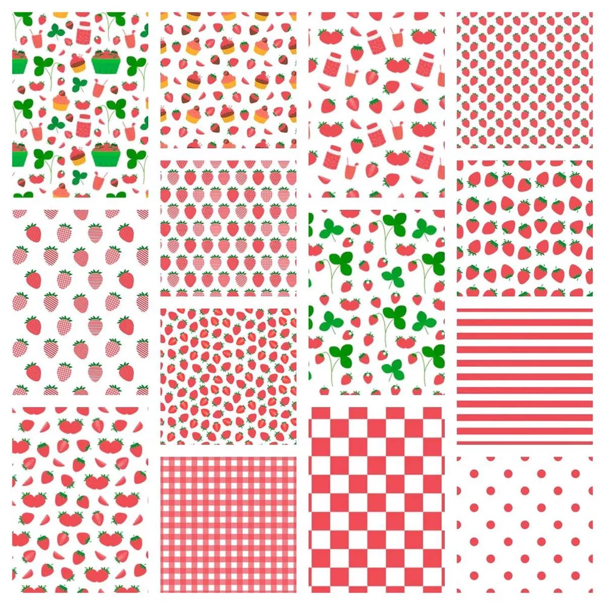 strawberry-patch-fat-eighth-bundle-14-pieces Strawberry Patch Fat Eighth Bundle – 14 Pieces