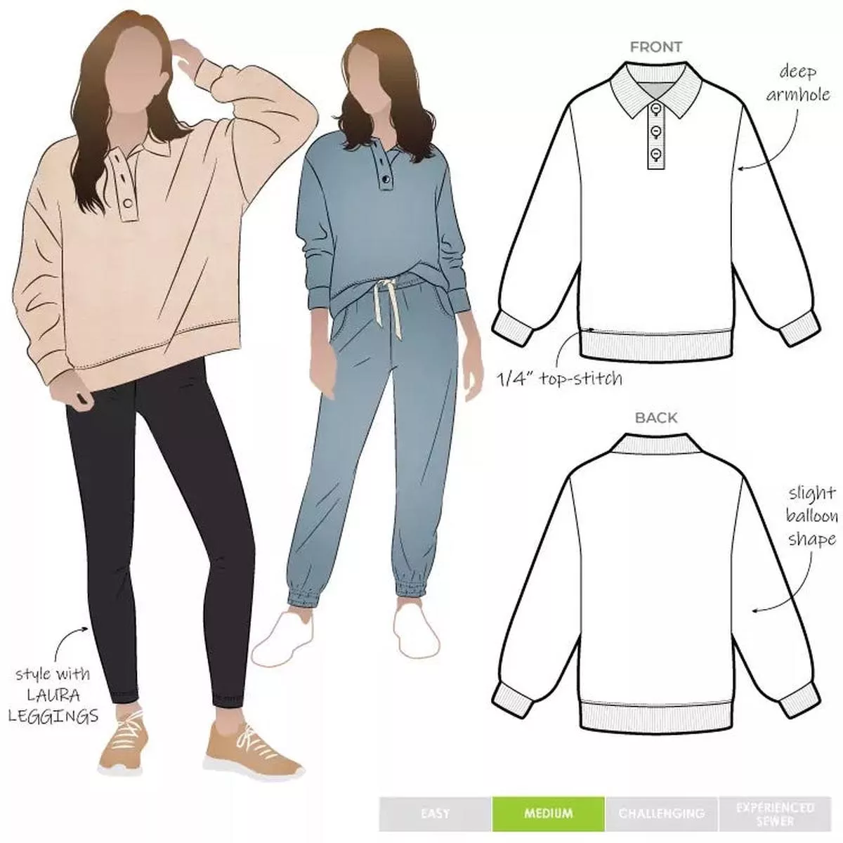 style-arc-bert-knit-top-size-18-30 Style Arc – Bert Knit Top – Size 18-30
