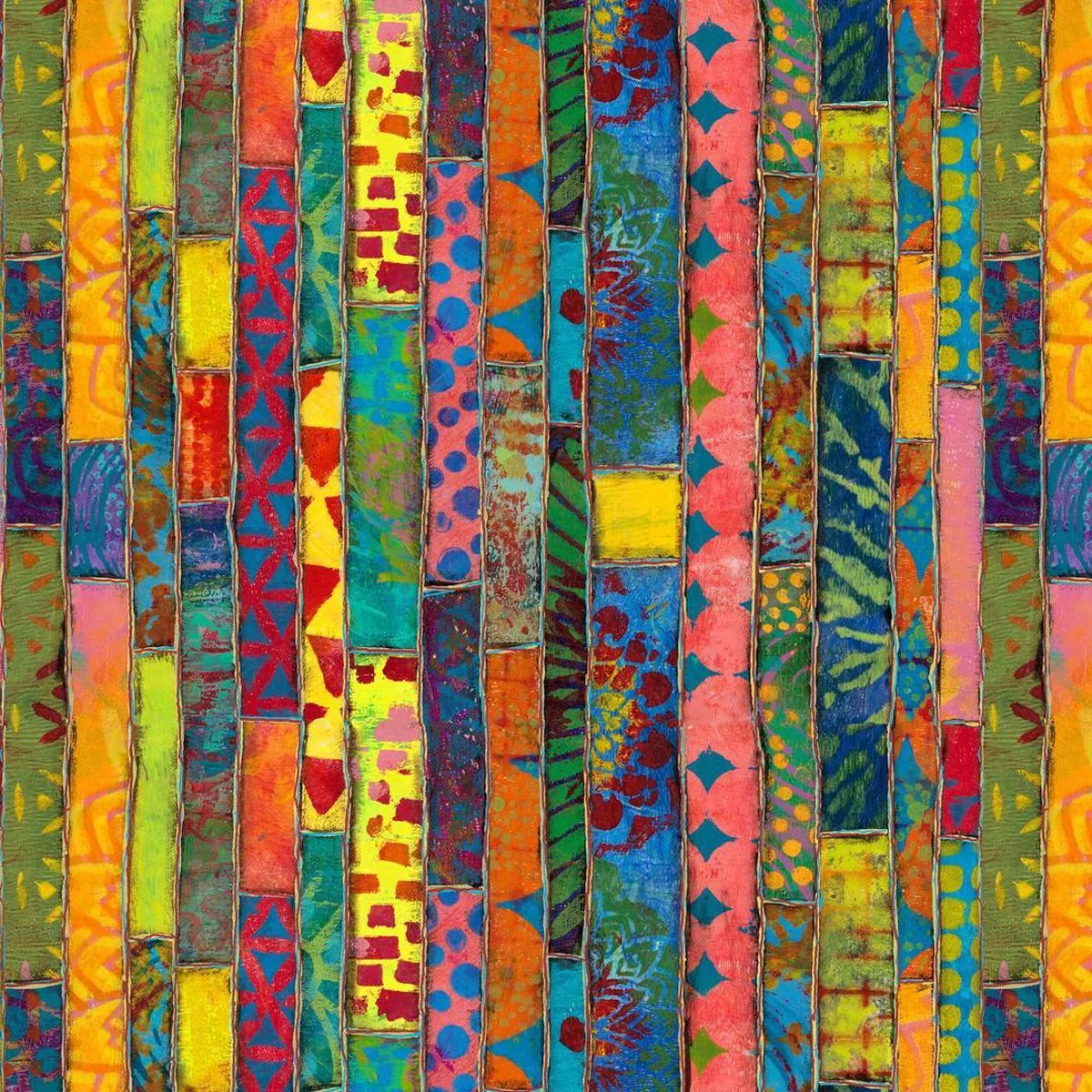 SUE PENN – DRAGONFLY DANCE – Paper Stripe, Multi