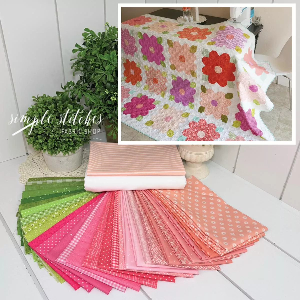 summer-blossoms-quilt-kit Summer Blossoms Quilt Kit