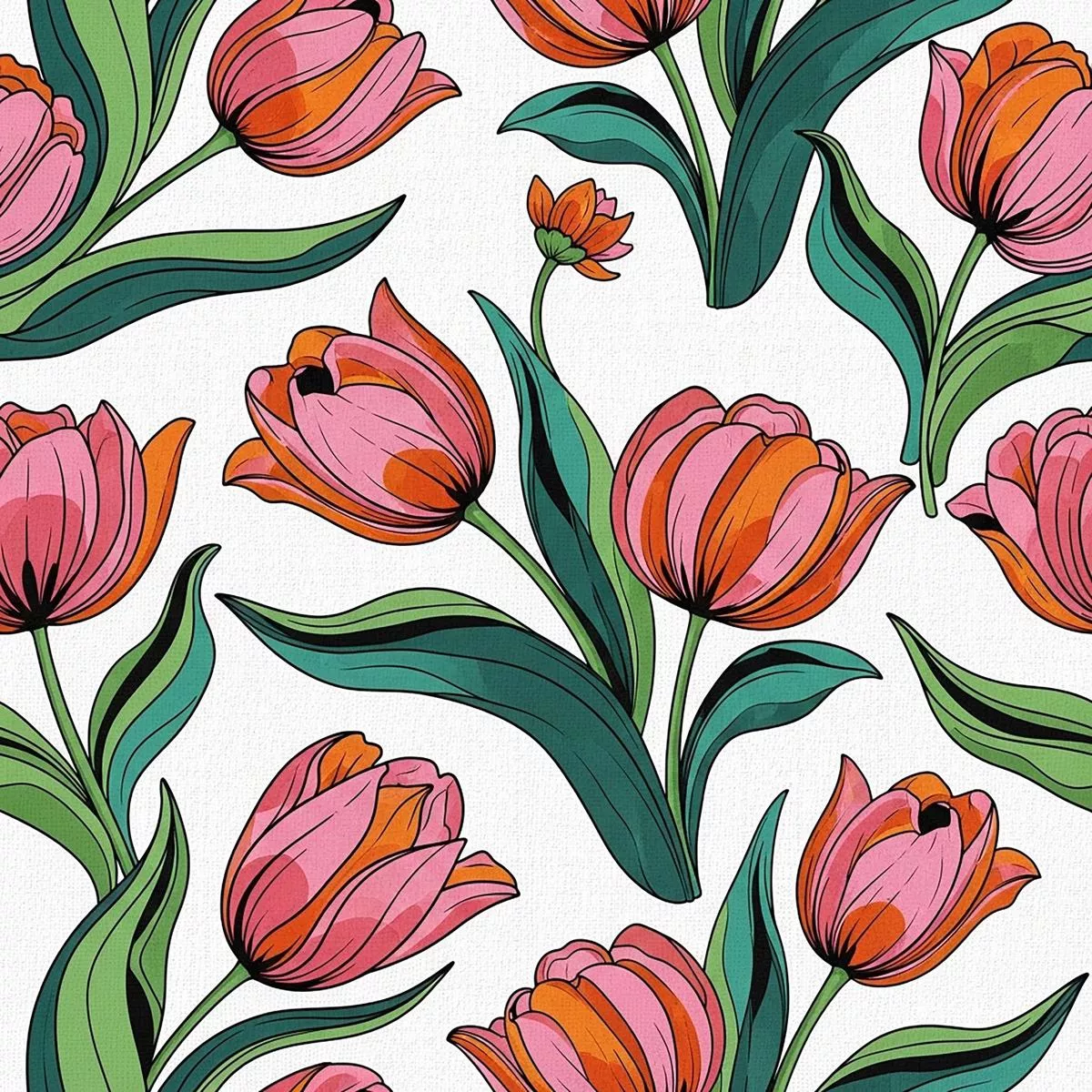 Summer Floral Pattern 17 Quilting Cotton Fabric