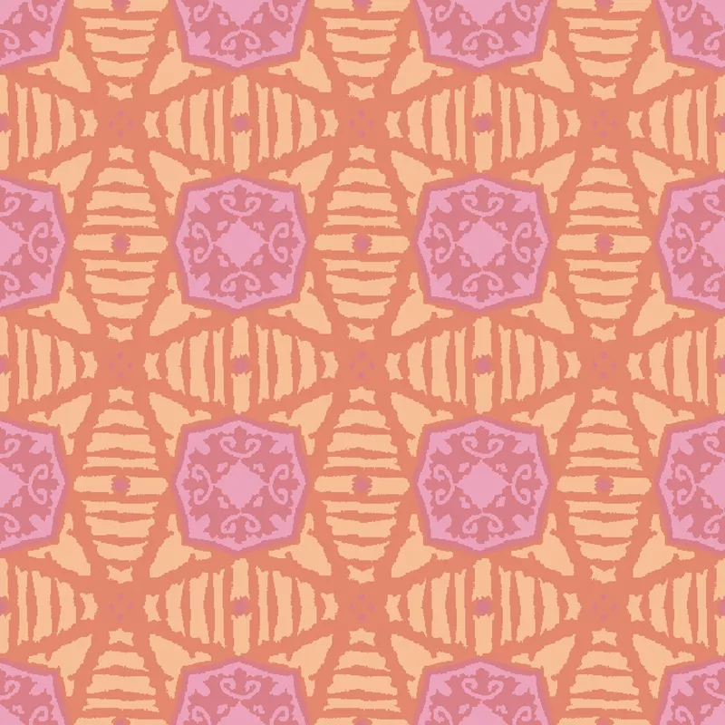 sunburst-on-pink-orange-fabric Sunburst on Pink & Orange Fabric