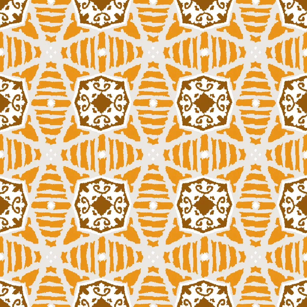 sunburst-on-yellow-brown-fabric Sunburst on Yellow & Brown Fabric