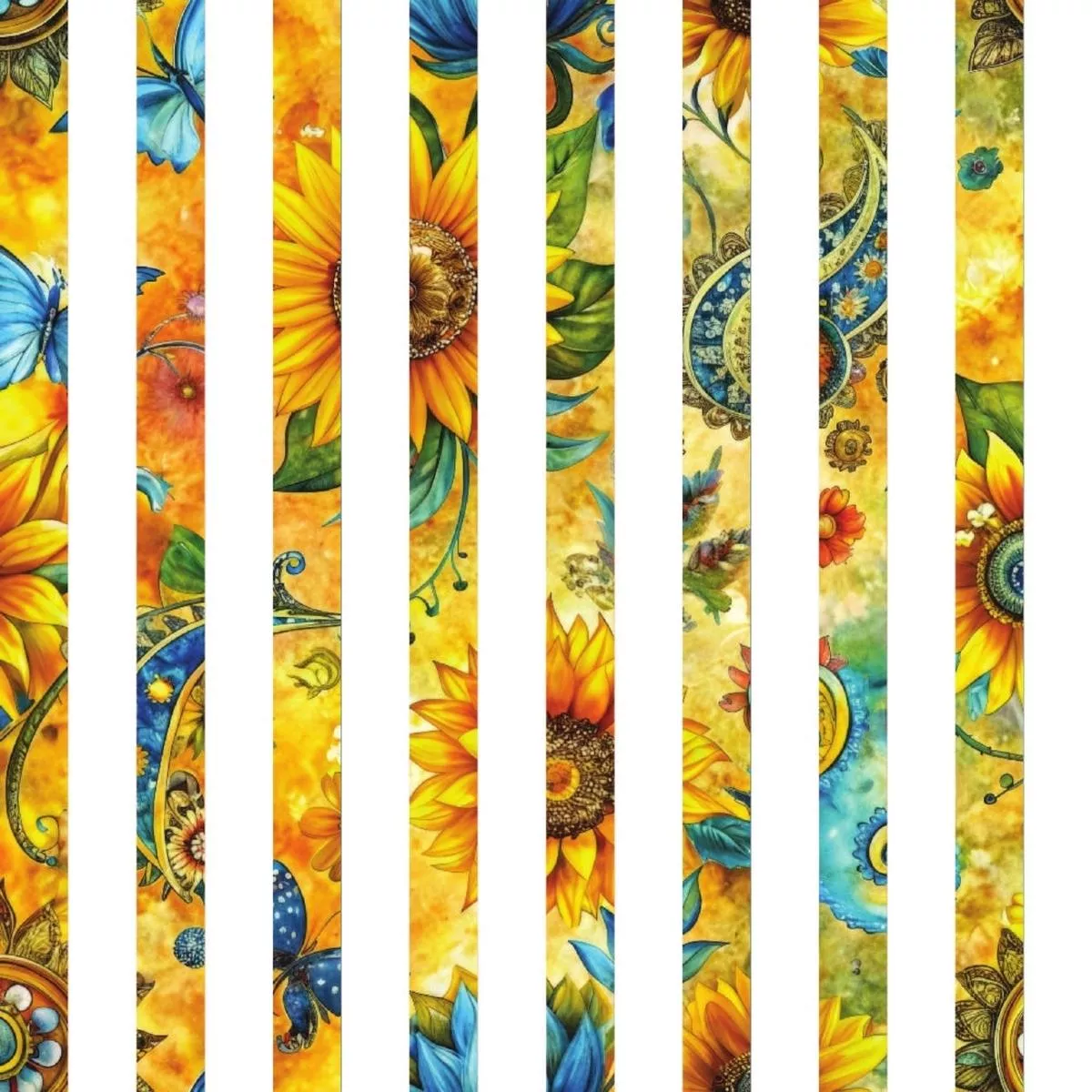 Sunflower Fields Pattern 28 Quilting Cotton Fabric