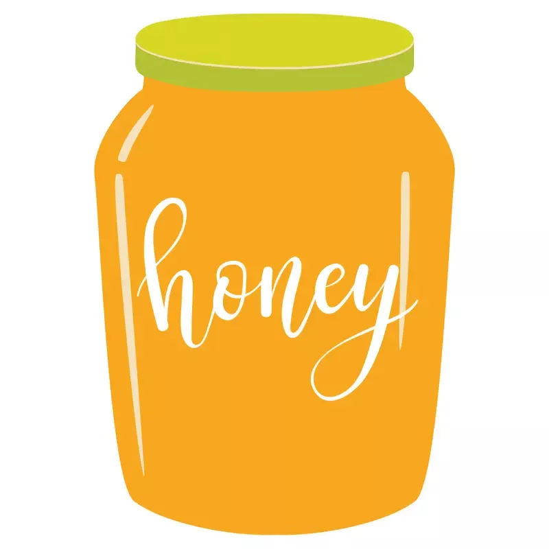 sunflowers-bees-honey-jar-fabric-panel Sunflowers and Bees Honey Jar Fabric Panel