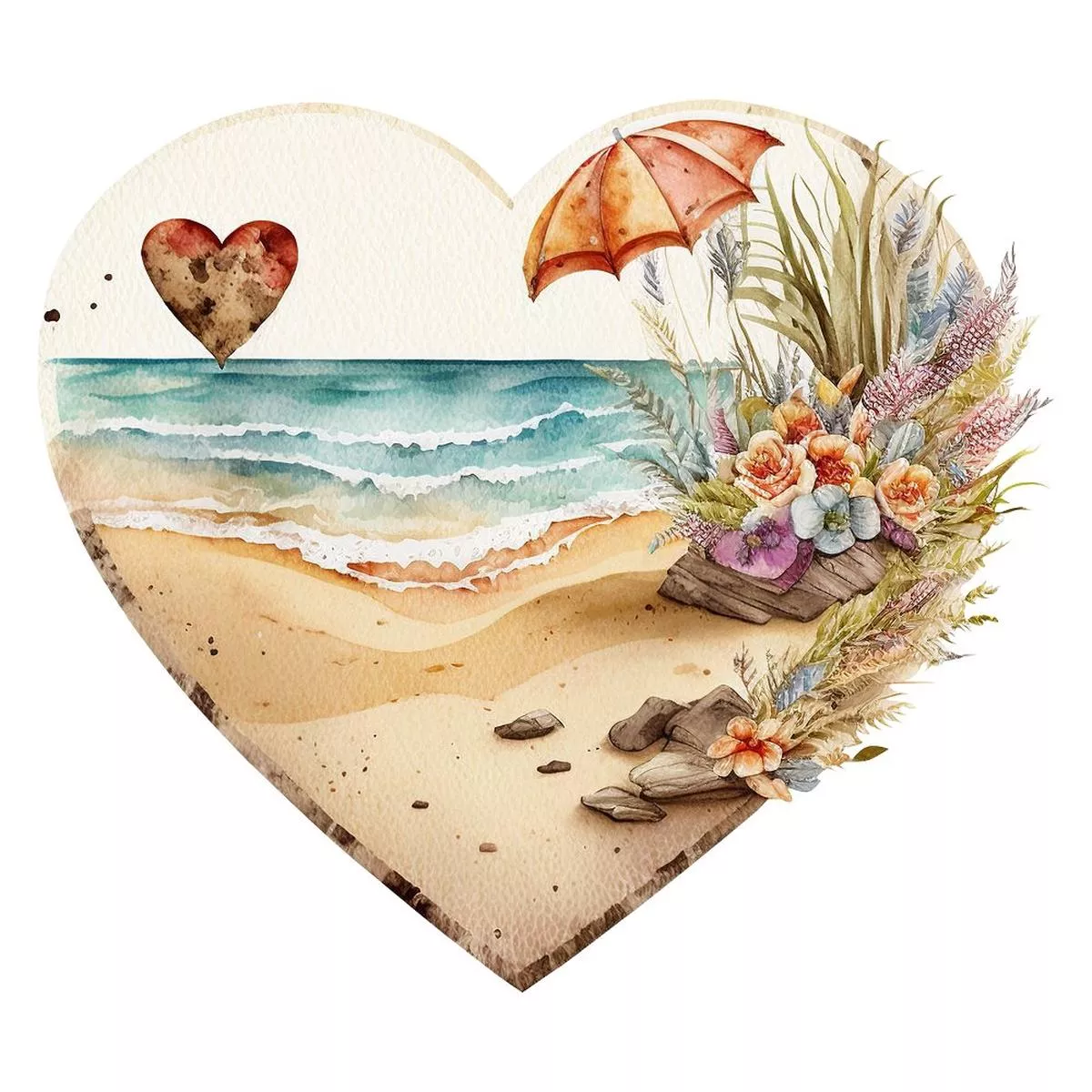 sunnet-beach-heart-4-fabric-panel Sunnet Beach Heart #4 Fabric Panel