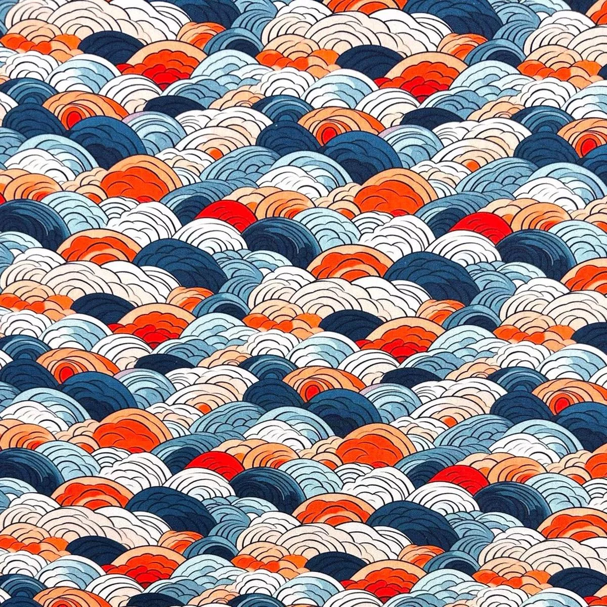 sunset-waves-rose-hubble-cotton-poplin-fabric Sunset Waves Rose & Hubble Cotton Poplin Fabric
