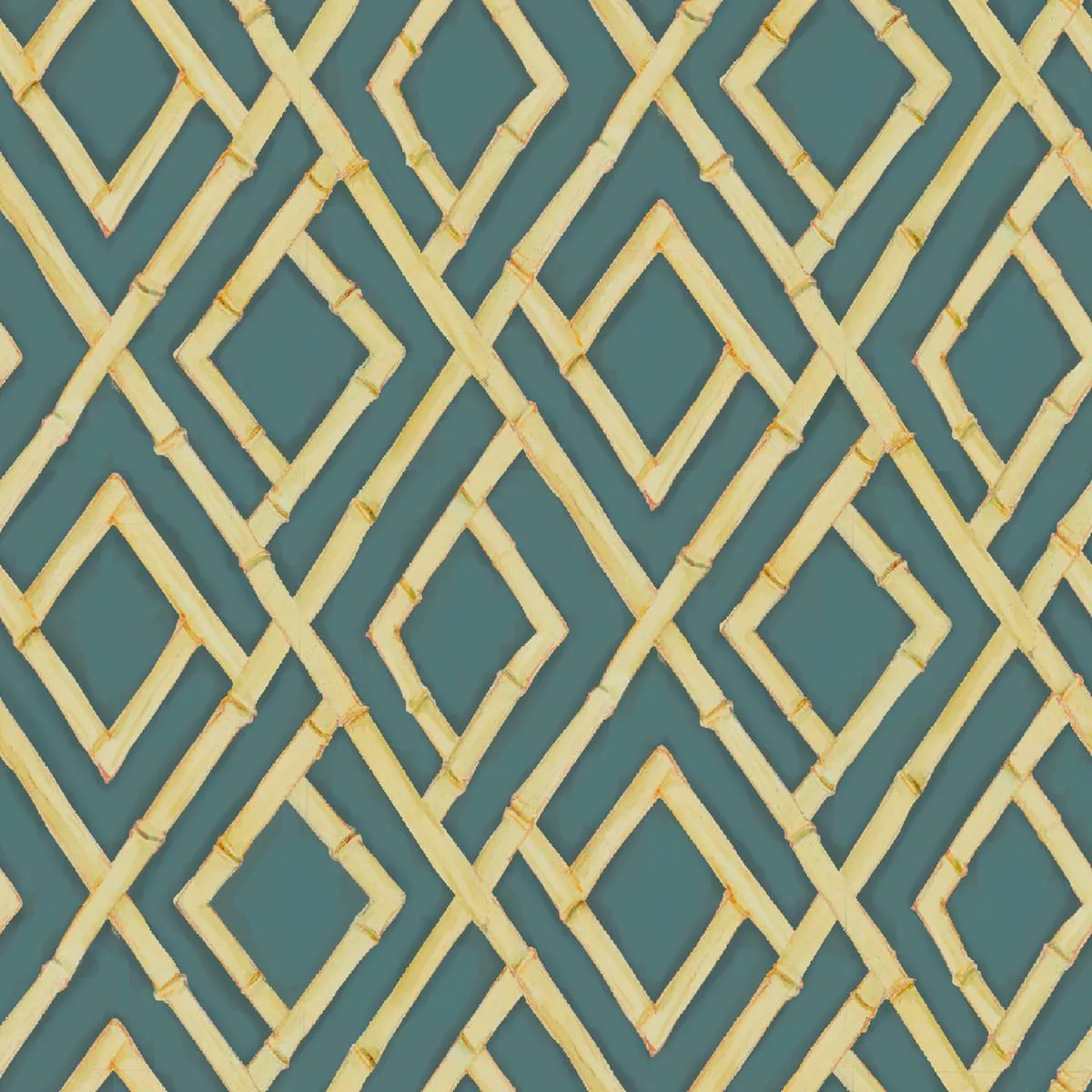 susan-winget-bamboo-lattice-teal-diamond-fabric Susan Winget – Bamboo Lattice – Teal Diamond Fabric