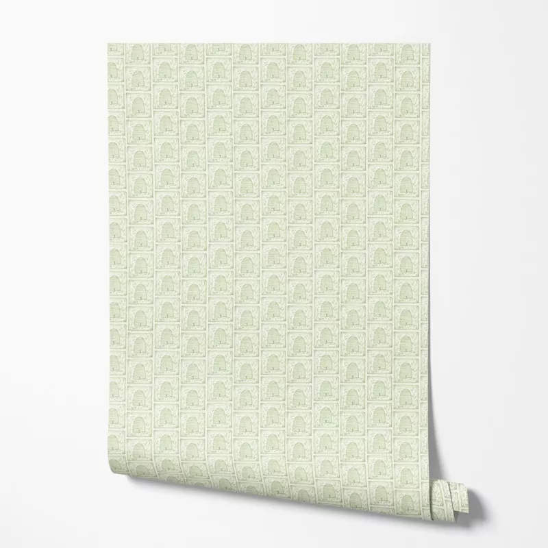 susan-winget-beehive-stamps-on-green-wallpaper Susan Winget Beehive Stamps on Green Wallpaper