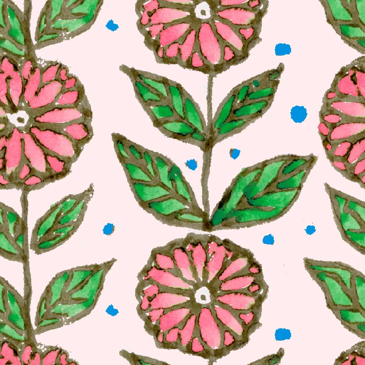 Susan Winget – Garden Whimsy – Pink Floral Fabric