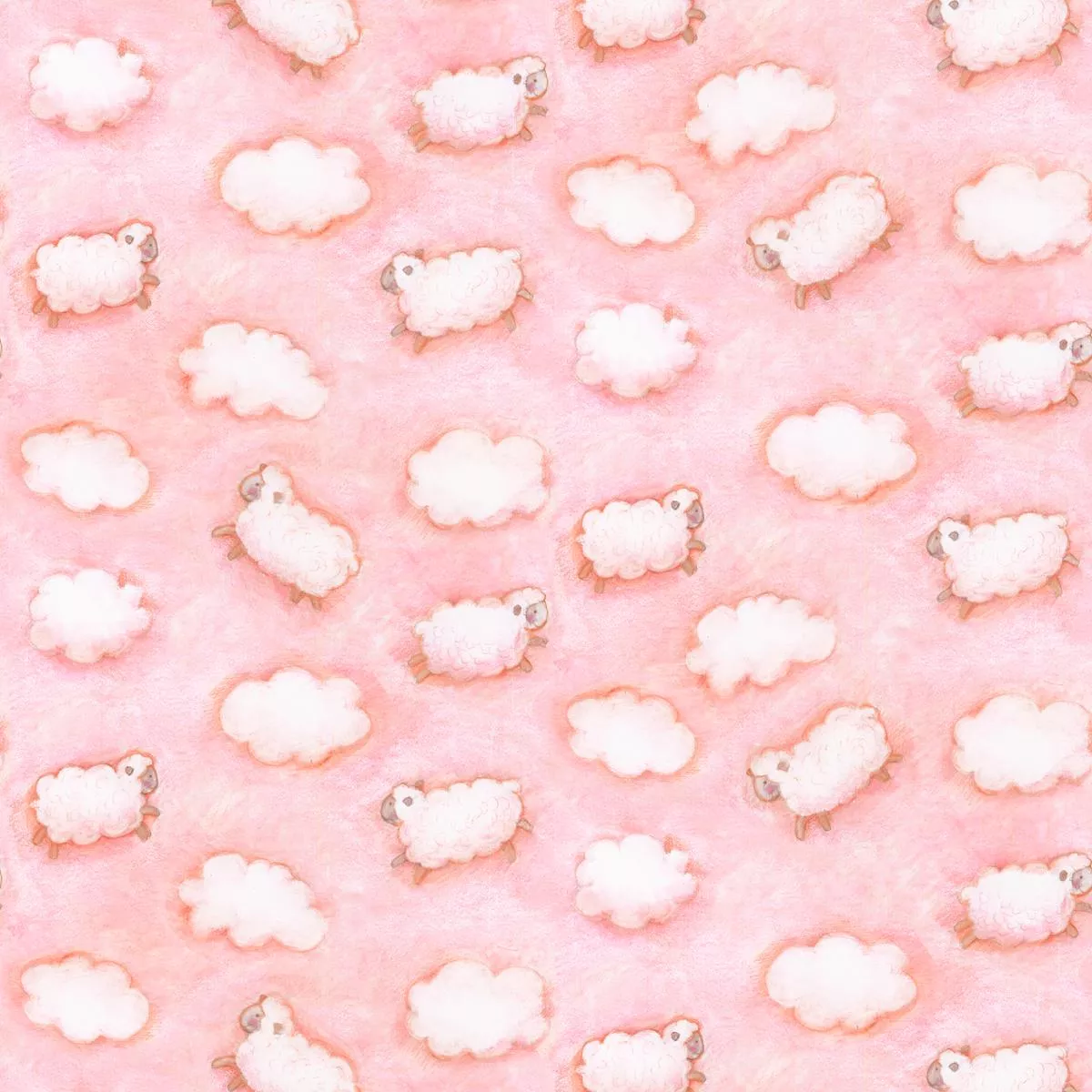susan-winget-sky-sheep-toss-on-pink-fabric Susan Winget Sky Sheep Toss on Pink Fabric