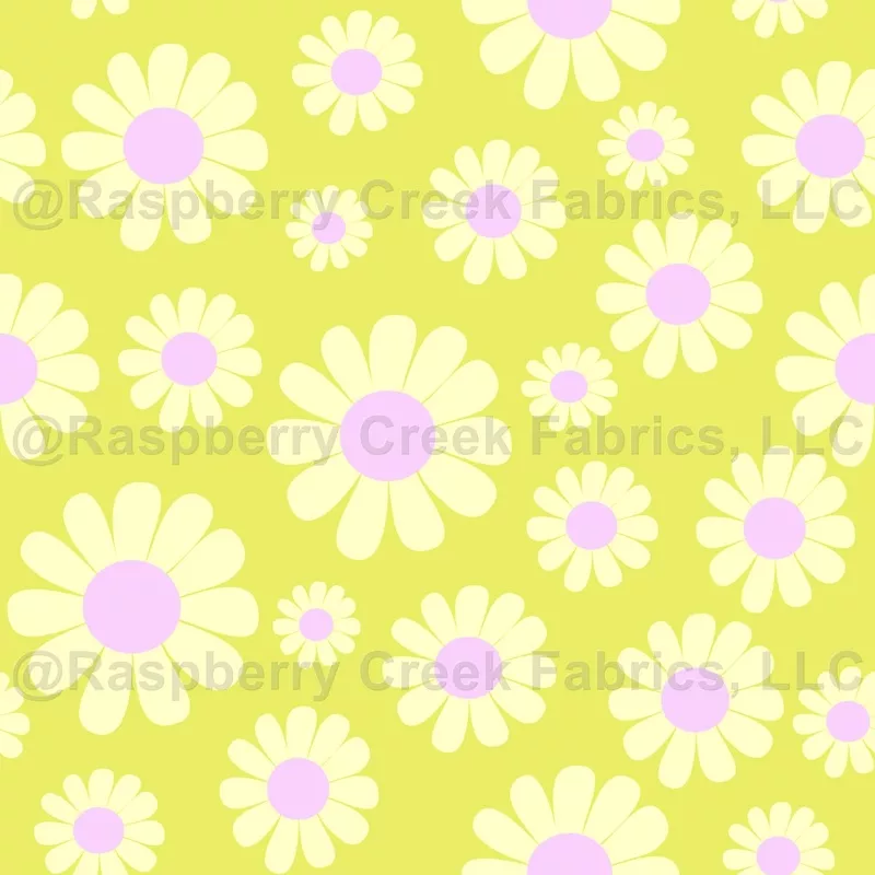 Sweet Daisy Green Yellow