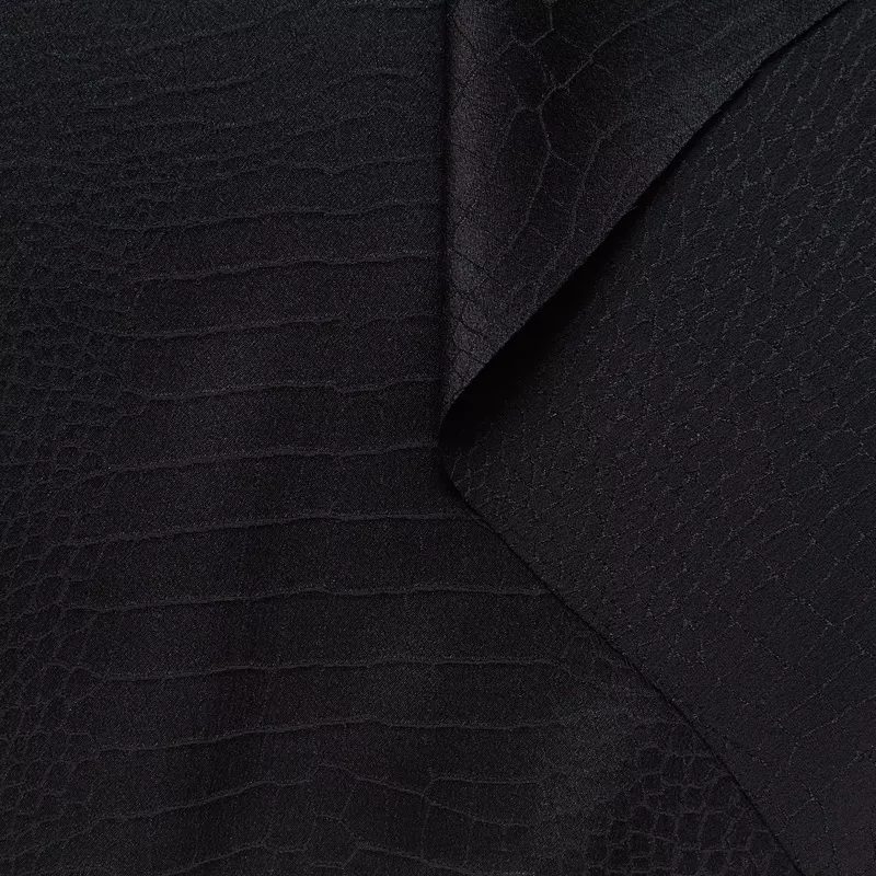 t22a01078-crocodile-silk-satin-black T22A01078 | Crocodile Silk Satin Black