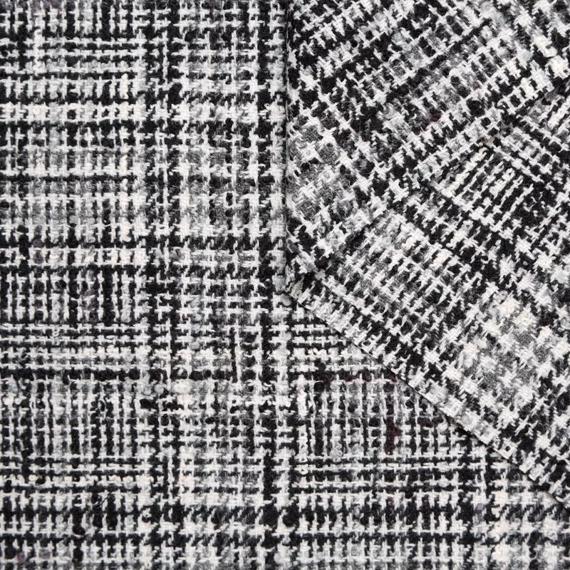 t24m10296-mini-check-wool-tweed-black T24M10296 | Mini Check Wool Tweed Black