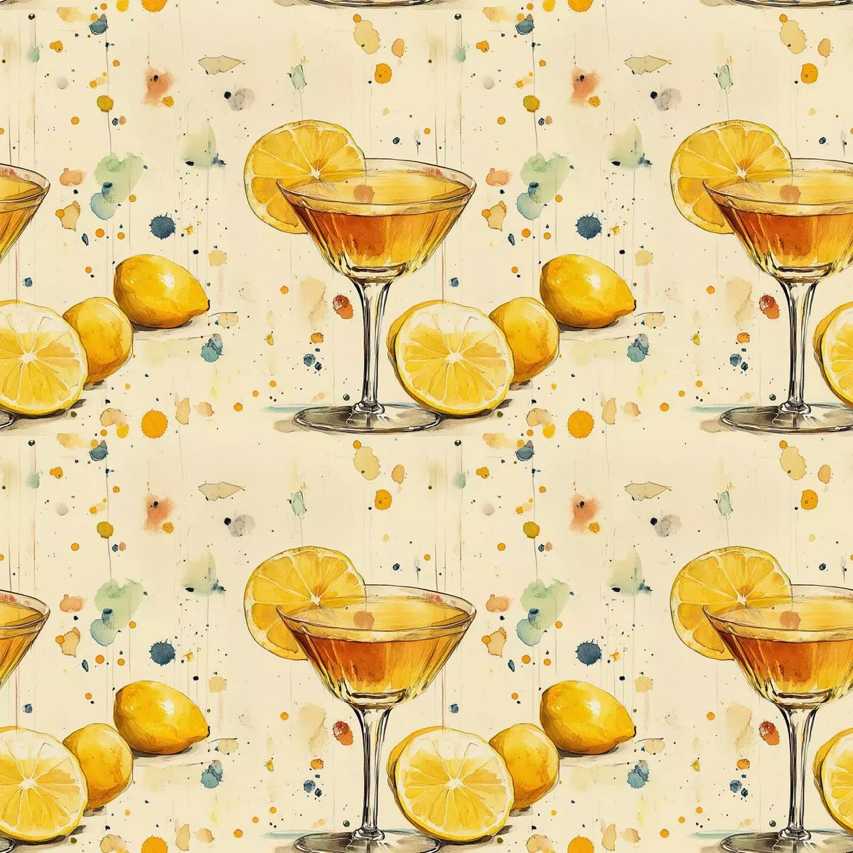 Tart and Tipsy Pattern 6 Quilting Cotton Fabric