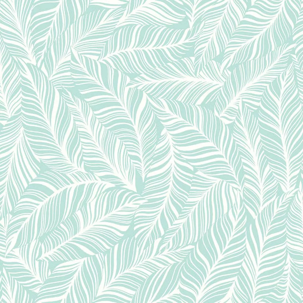 TC2716 Aqua Rainforest Canopy Wallpaper