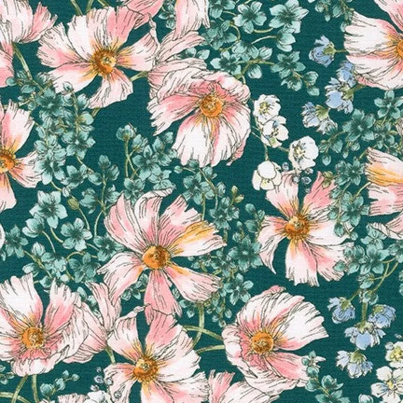 teal-floral Teal Floral