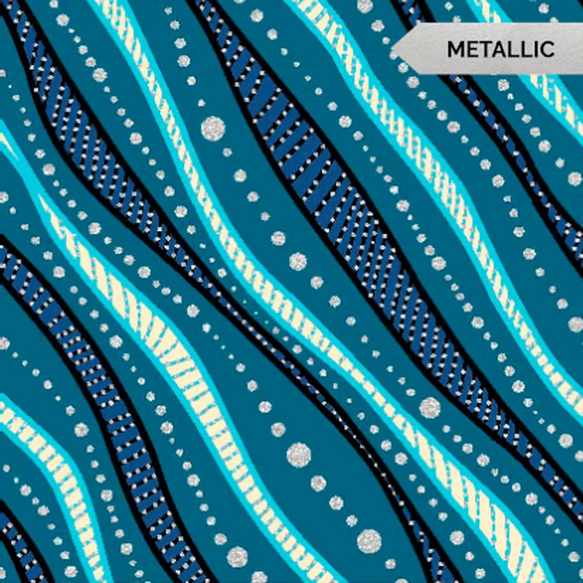 teal-wavy-metallic-all-children-matter-14-yard Teal Wavy (Metallic) All Children Matter (14 Yard)