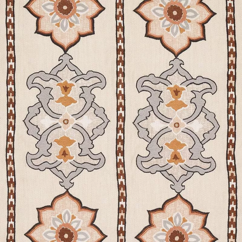 TEMARA HAND EMBROIDERED PRINT | Natural