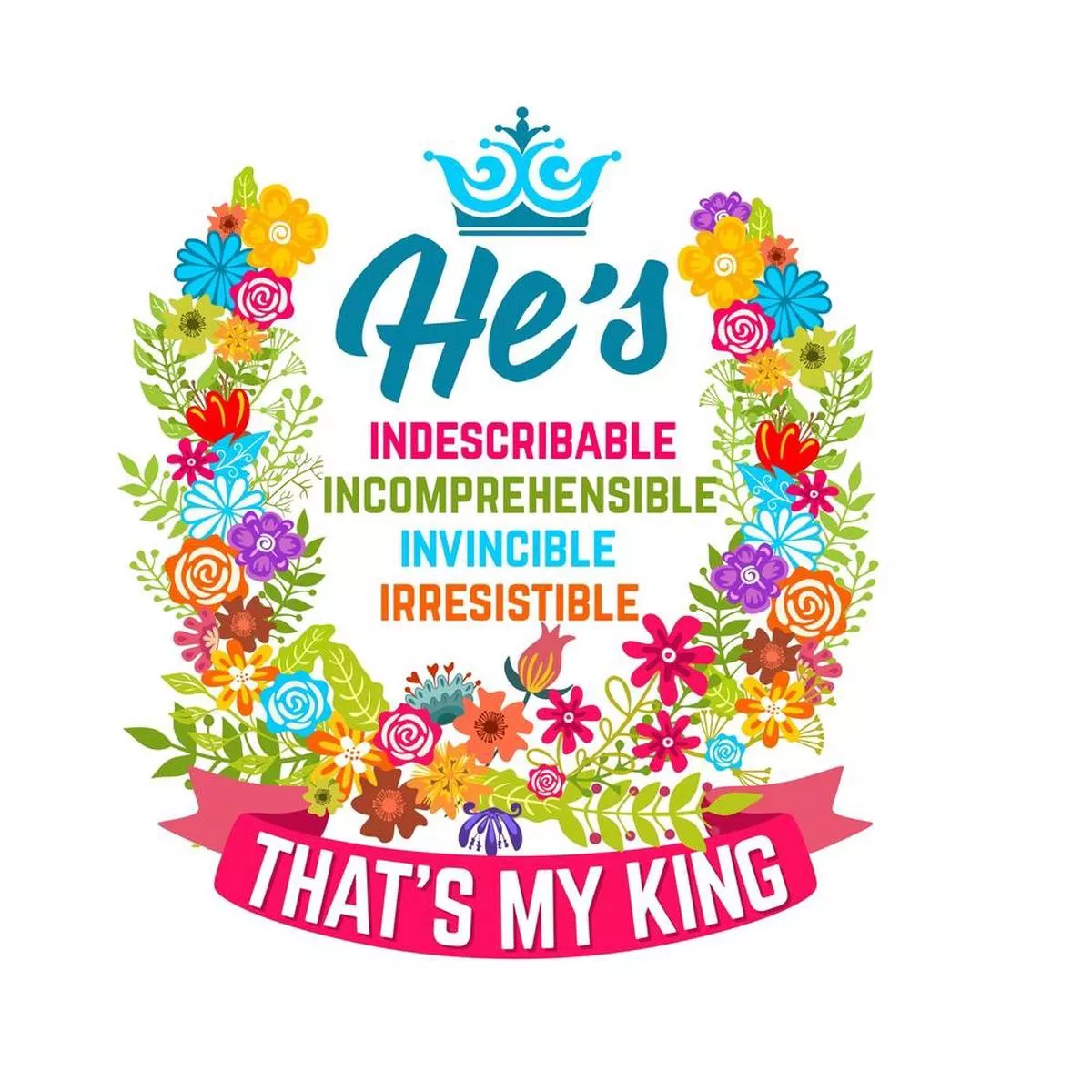 that-s-my-king-fabric-panel-multi That’s My King Fabric Panel – Multi