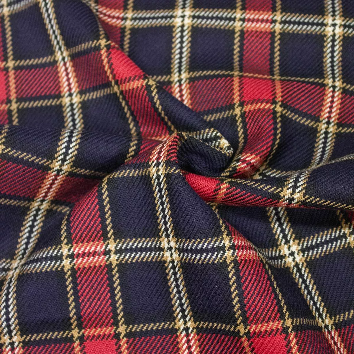 tibal-blue-red-check-wool-fabric Tibal Blue & Red Check Wool Fabric
