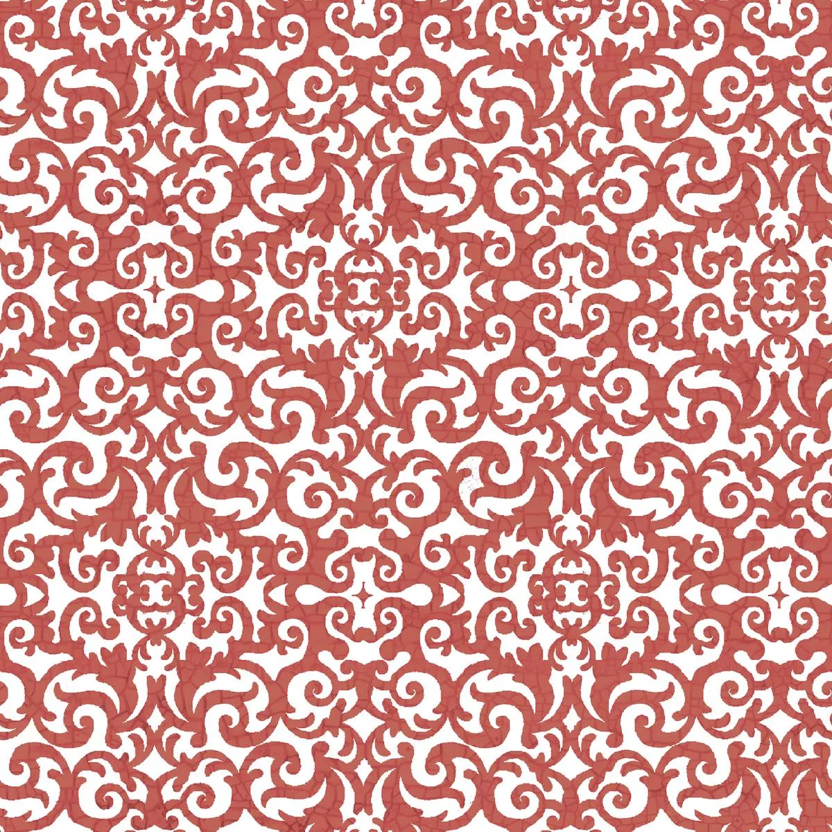tim-coffey-vintage-flourish-terracotta-scrollwork-fabric Tim Coffey – Vintage Flourish – Terracotta Scrollwork Fabric