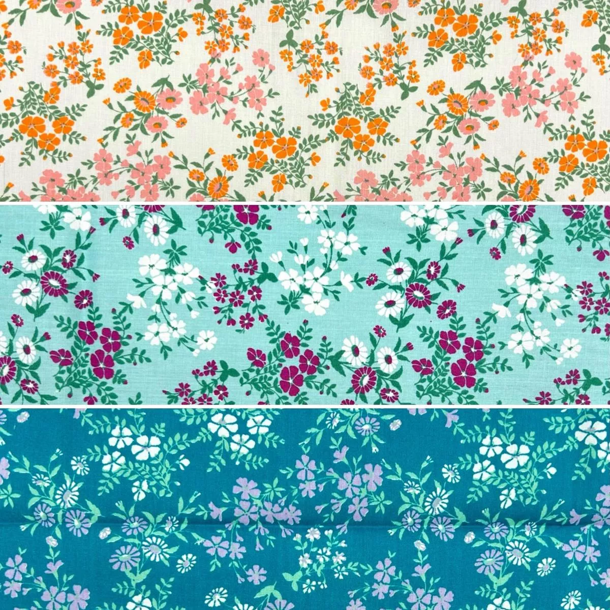 tiny-blossom-polycotton-fabric-3m-pre-cut Tiny Blossom Polycotton Fabric – 3m Pre-cut