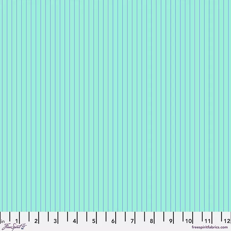 Tiny Stripes – Misty || Tula Pink True Colors Cotton Fabric