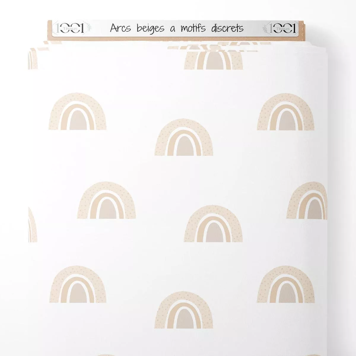 tissu-arcs-beigesmotifs-discrets Tissu – Arcs beigesmotifs discrets