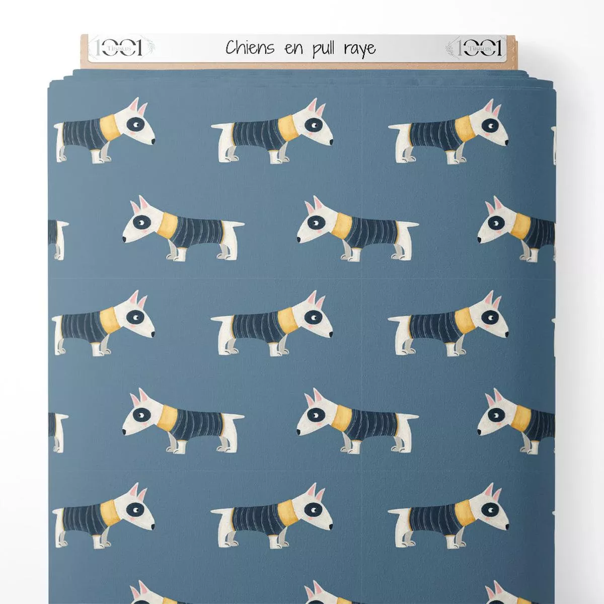 tissu-chiens-en-pull-ray Tissu – Chiens en pull ray