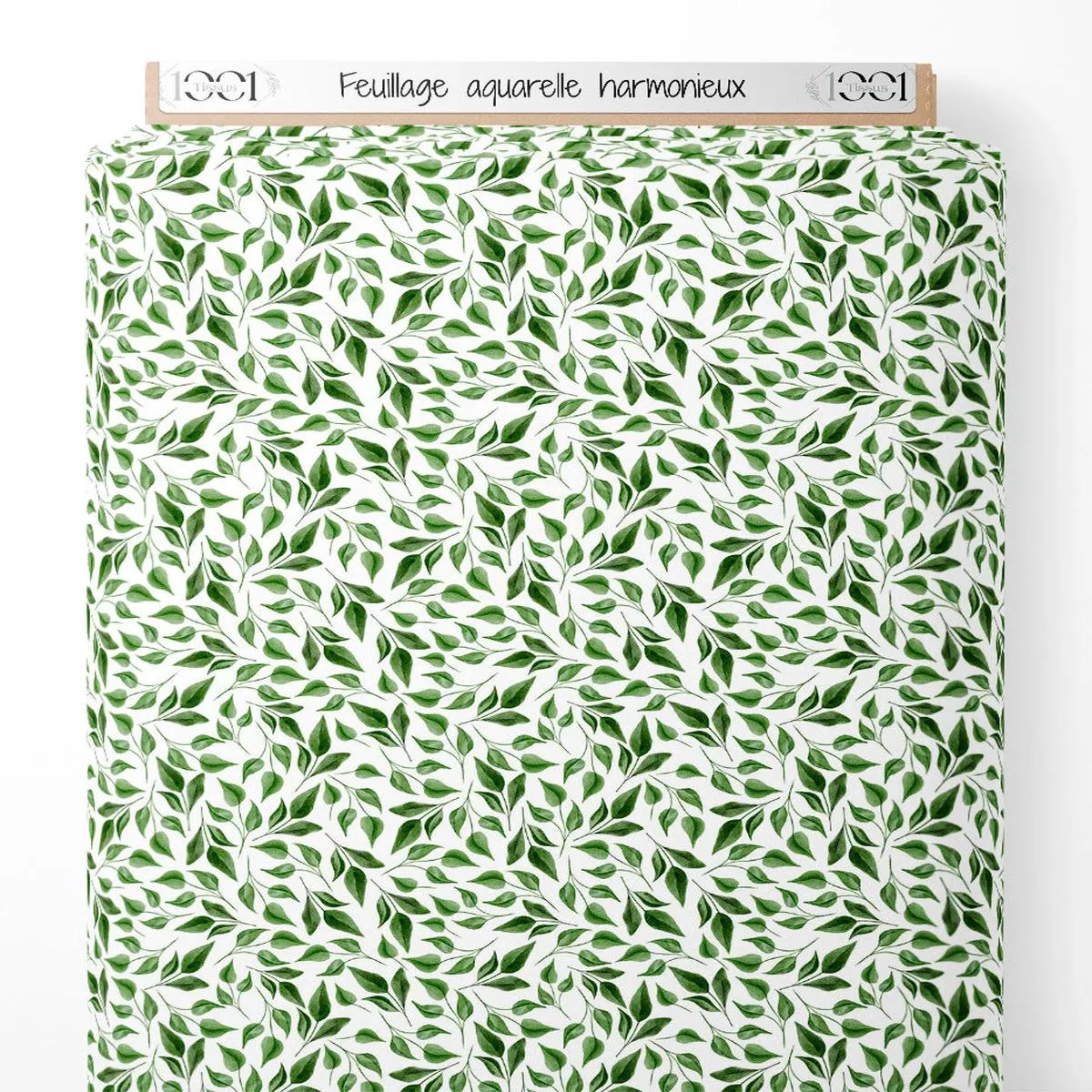tissu-feuillage-aquarelle-harmonieux Tissu – Feuillage aquarelle harmonieux